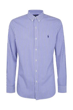 White and blue stripes stretch-cotton shirt RALPH LAUREN | 710928254008BLUEWHITE